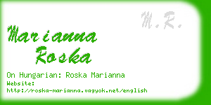 marianna roska business card